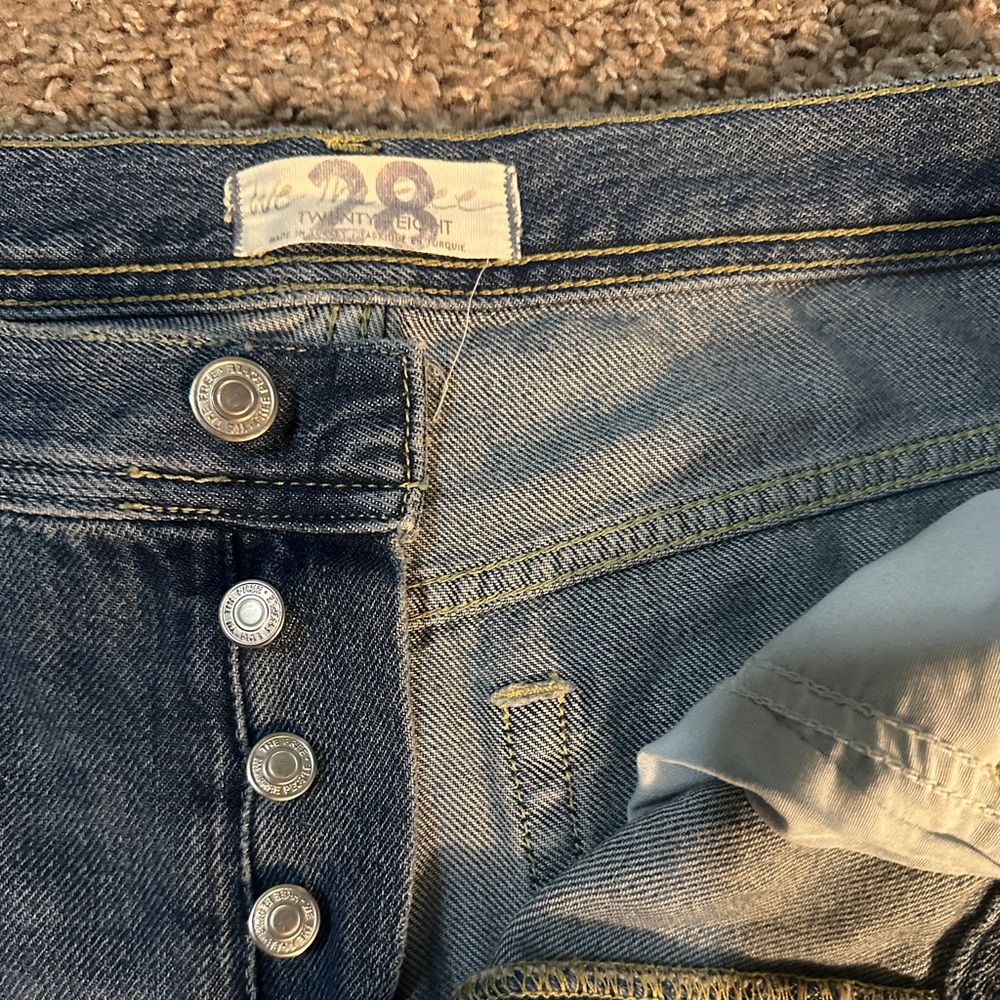Free People Maggie Mid rise straight leg Jean.